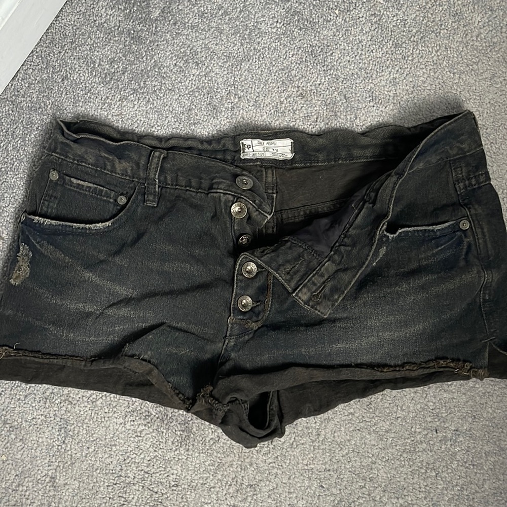 Black Free People Jorts